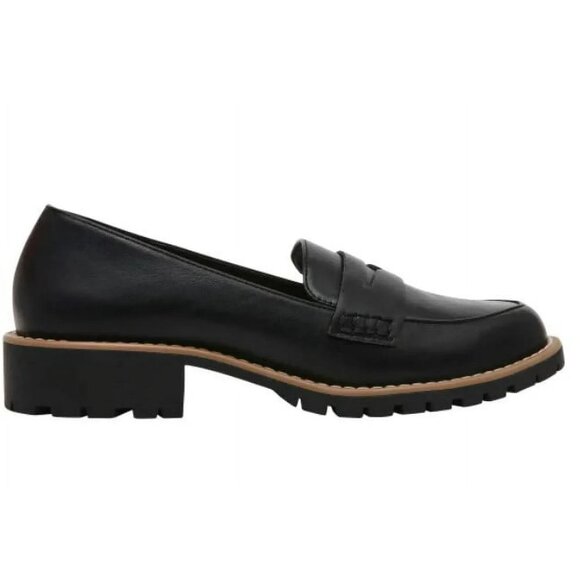 DV by Dolce Vita Size 8.5 Lug Loafers Slip-On Black - Picture 5 of 7